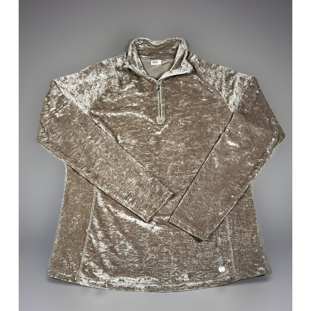 NILS Women's Chloe‎ 1/4 Zip Mid Layer Top Ski Snowboarding Size L